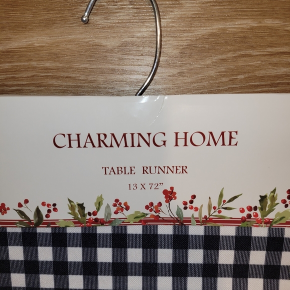 Houseful Joy Christmas Holiday Decorative Table Runner Cloth 13 x 72 inch New - Picture 2 of 8